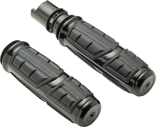 Ciro Chicane Black 1" Handlebar Hand Grips for 2023-2025 Harley Touring Softail