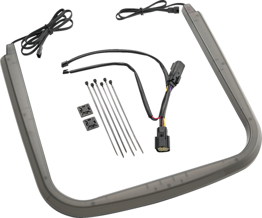 Ciro Tailo Tour Pak Smoked Tail Light fits 2014-2024 Harley Touring FLHT FLTR