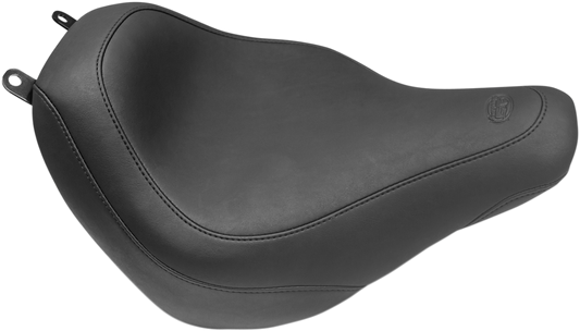 Mustang Black Wide Tripper Solo Seat 2018-24 Harley Softail Heritage Deluxe FLHC