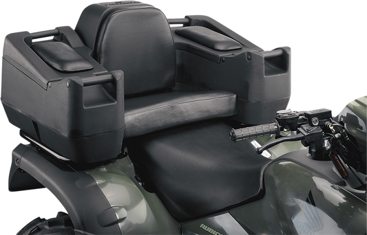 Moose Black Diplomat Rear ATV Cargo Rack Trunk Lockable Latch Storage Box & Seat
