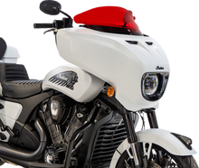 Klock Werks 9" Red Flare Windshield fits 2025-2026 Indian Powerplus Models