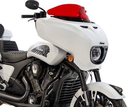Klock Werks 9" Red Flare Windshield fits 2025-2026 Indian Powerplus Models