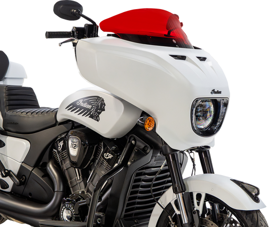 Klock Werks 9" Red Flare Windshield fits 2025-2026 Indian Powerplus Models