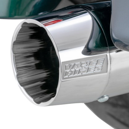 Vance & Hines Blackbird 450 Chrome Slip On Mufflers for 2017-2024 Harley Touring