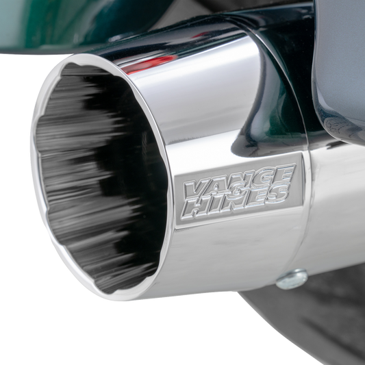 Vance & Hines Blackbird 450 Chrome Slip On Mufflers for 2017-2024 Harley Touring