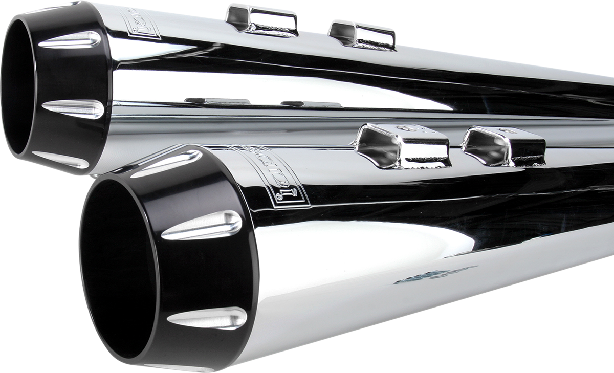 Bassani Megaphone Slip on Exhaust Mufflers 1995-2016 Harley Touring FLHT FLHX