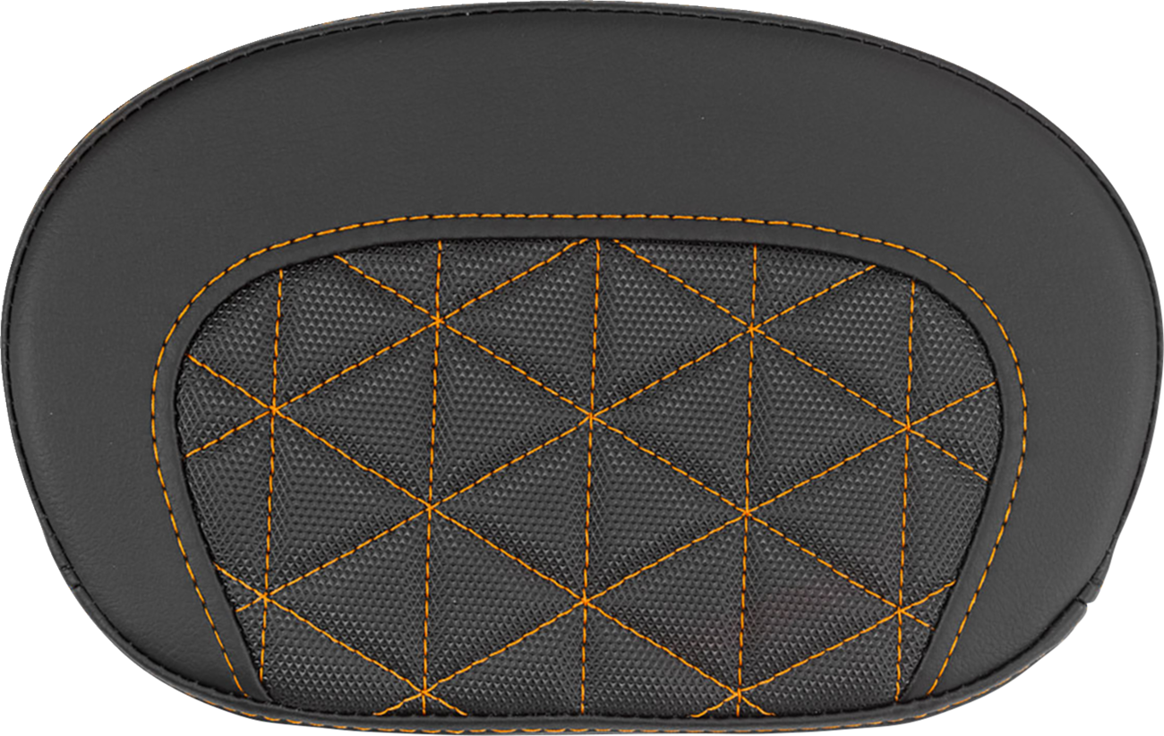 Saddlemen Mini Contour Orange Tri Gripper Sissy Bar Backrest Pad for Harley
