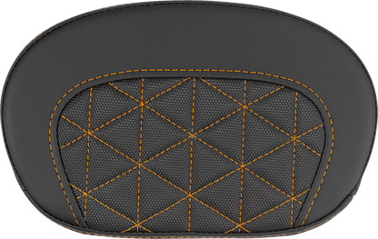 Saddlemen Mini Contour Orange Tri Gripper Sissy Bar Backrest Pad for Harley