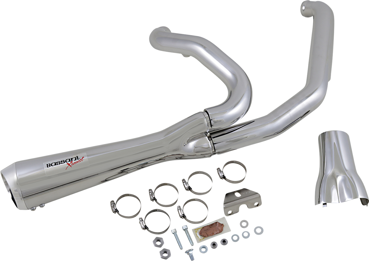 Bassani Road Rage 2-1 Short Exhaust System fits 2017-2024 Harley Touring Models