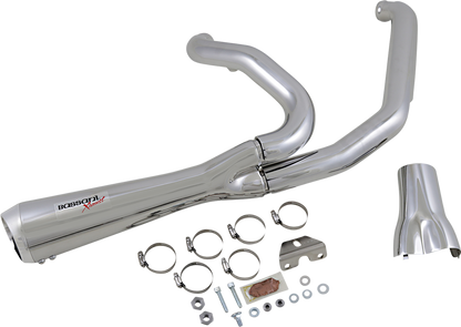 Bassani Road Rage 2-1 Short Exhaust System fits 2017-2024 Harley Touring Models