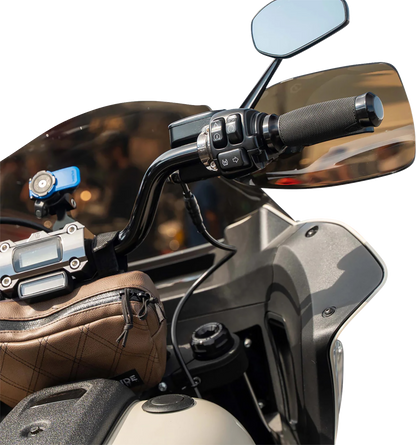 Klock Werks Flare Bronze Hand Guards fits 2002-2025 Harley Hydraulic Clutch