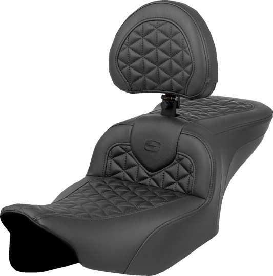 Saddlemen RoadSofa Tri Gripper Gel Seat for 2023-2025 Harley Road Street Glide