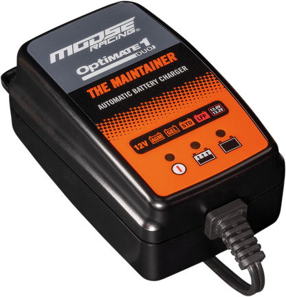 Moose Optimate 1 Duo Battery Charger Tender Maintainer 12V Motorcycle ATV UTV