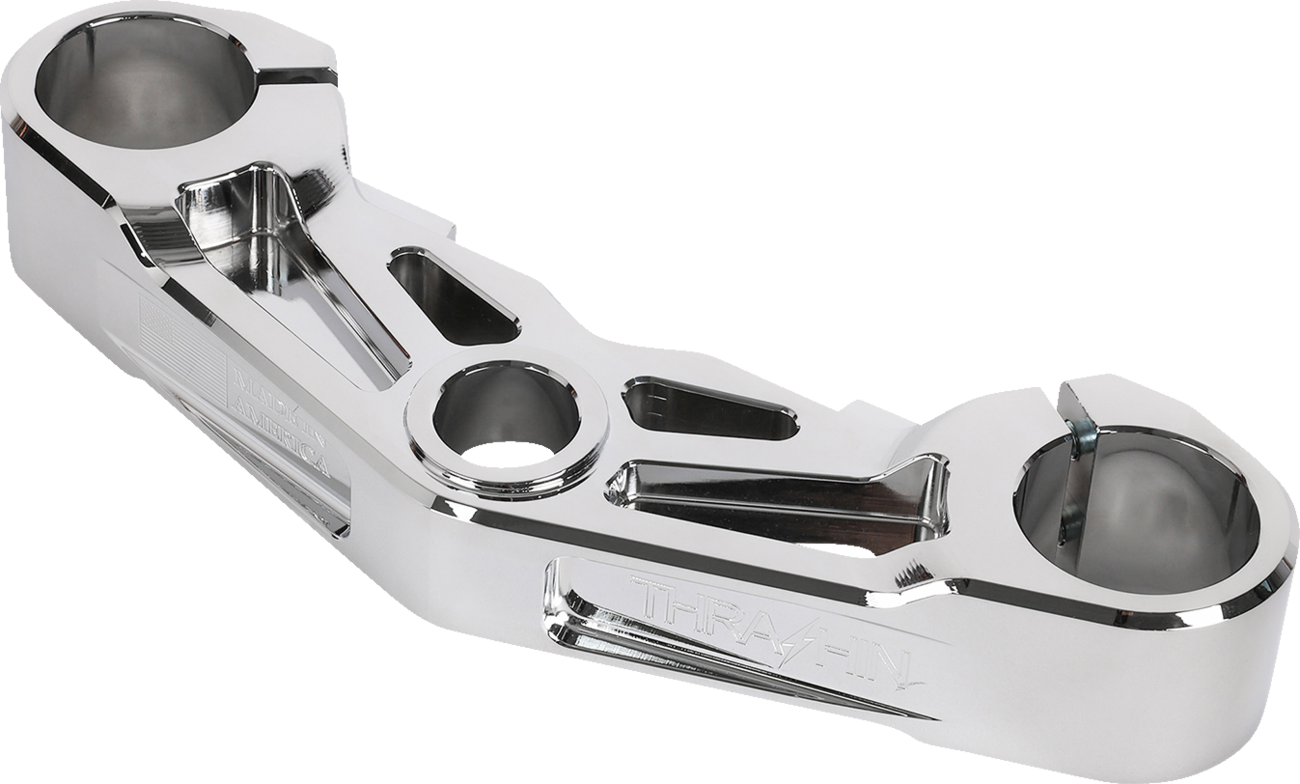 Thrashin Supply Chrome Bottom Triple Tree fits 2024 Harley Road Glide FLTRX