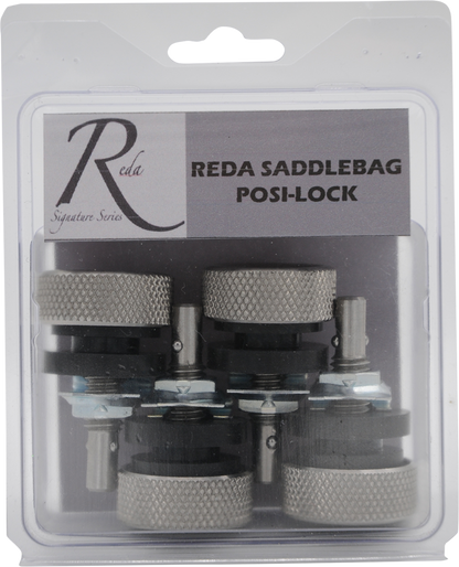 Reda Silver Posi Lock Motorcycle Saddlebag Lock Kit for 1983-2021 Harley FL FX