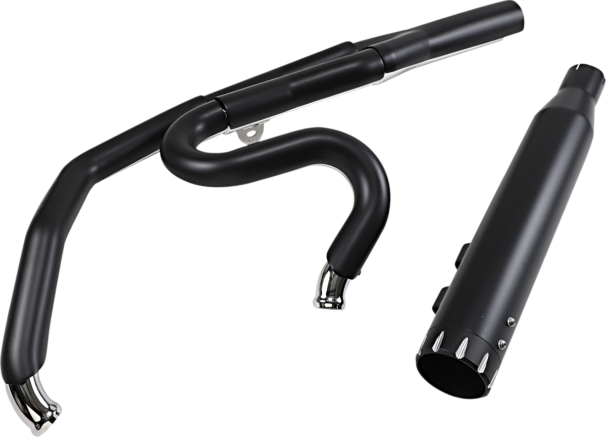 Bassani Road Rage 2-1 Black Exhaust 2017-2024 Harley M8 Touring FLHX FLHR FLHTKL