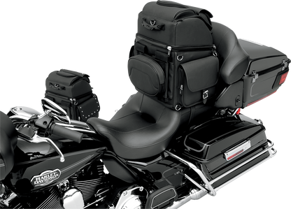 Saddlemen BR3400EX Motorcycle Back Seat Sissy Bar Bag Luggage for Harley Indian