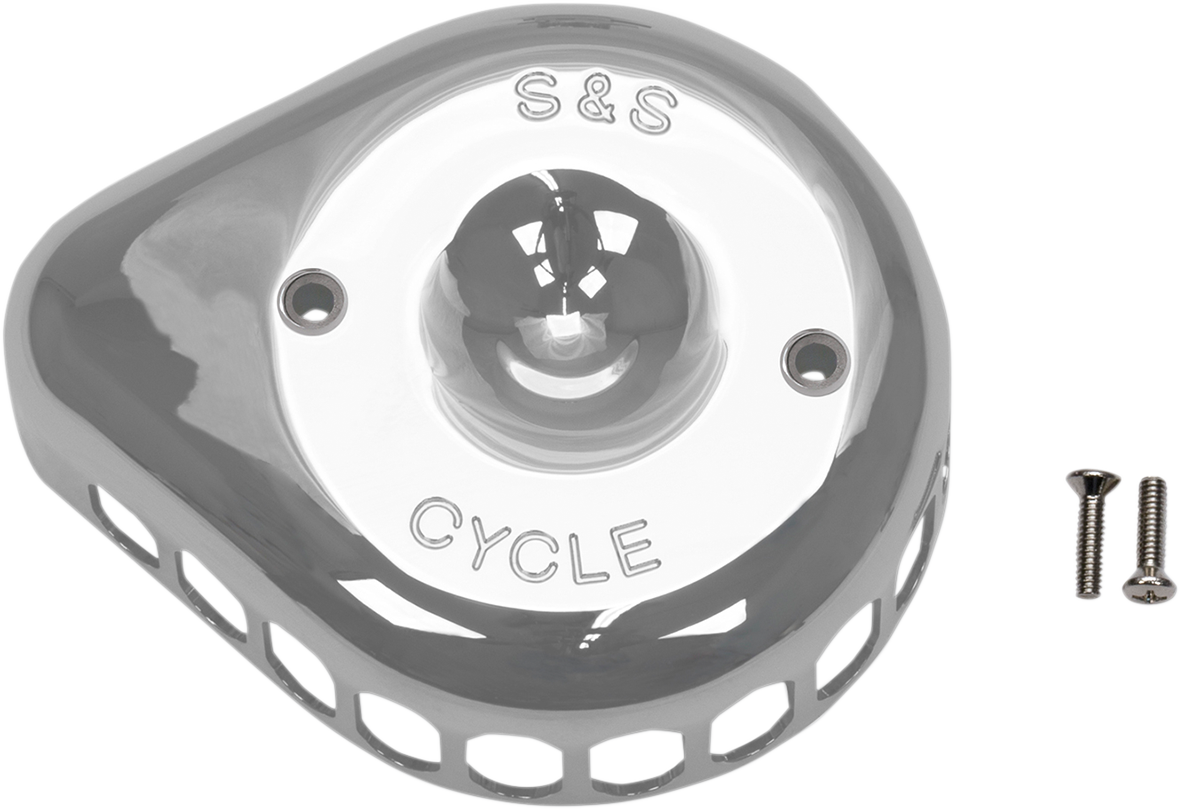 S&S Chrome Stealth Mini Tear Drop Air Cleaner Cover for Harley Davidson