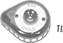 S&S Chrome Stealth Mini Tear Drop Air Cleaner Cover for Harley Davidson