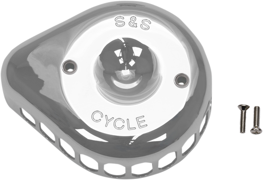 S&S Chrome Stealth Mini Tear Drop Air Cleaner Cover for Harley Davidson