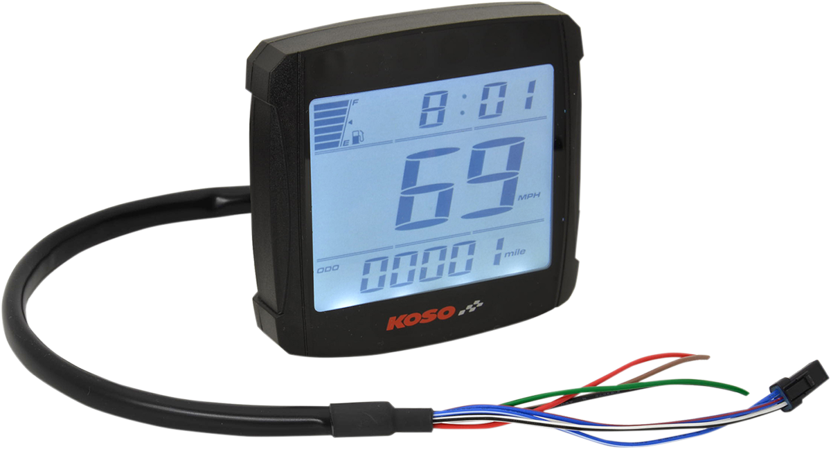 Koso XR-01 Universal Electronic Motorcycle LCD Digital Speedometer Gauge