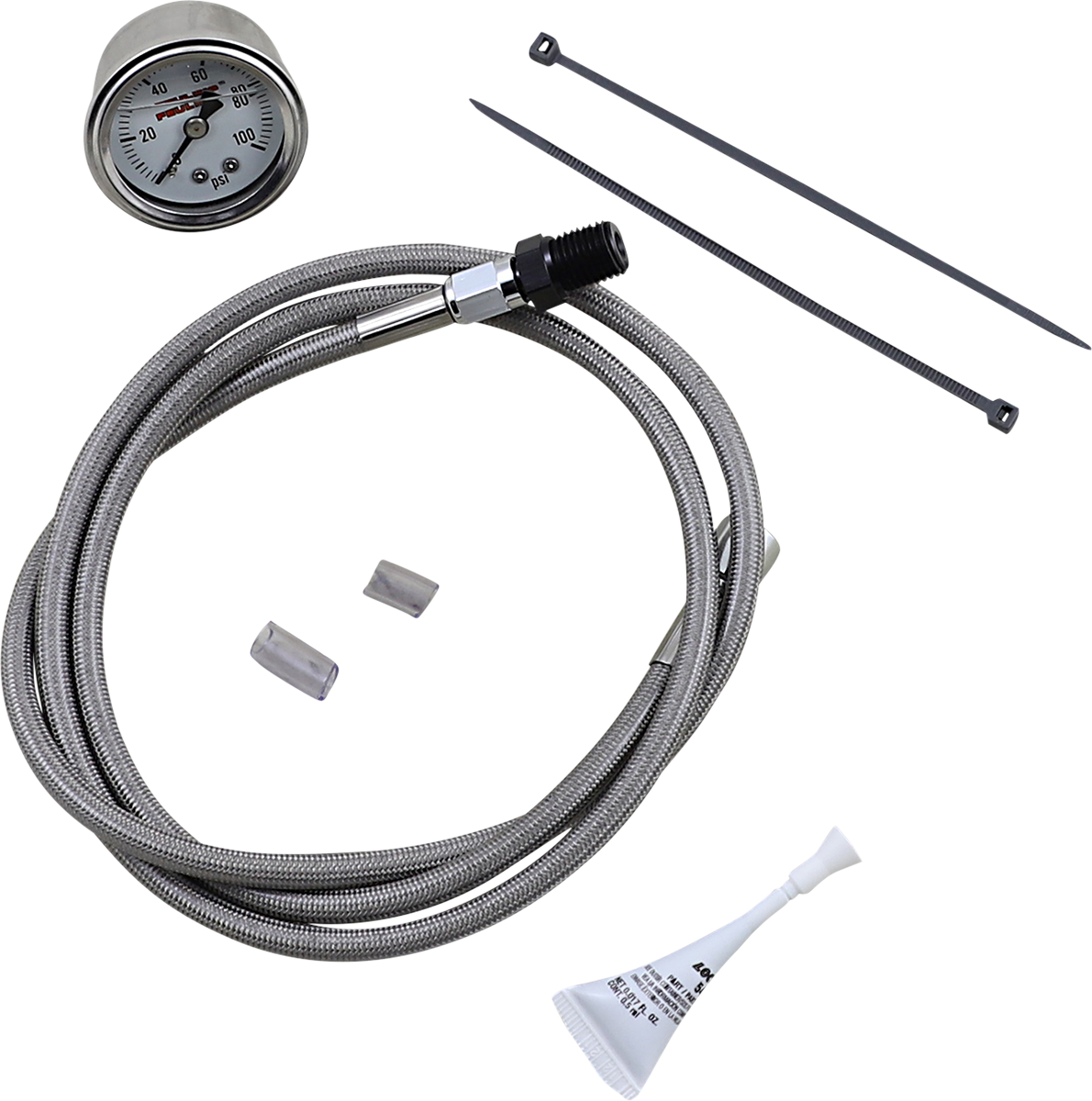 Feuling Chrome Handlebar Oil Pressure Gauge Kit for 2017-2023 Harley M8 Models