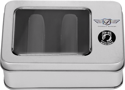 Figurati Designs POW-MIA Black Long Magnetic Docking Hardware Covers for Harley