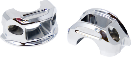 Kodlin Chrome Brake Clutch Lever Perch Clamps for 2018-2024 Harley Softail M8