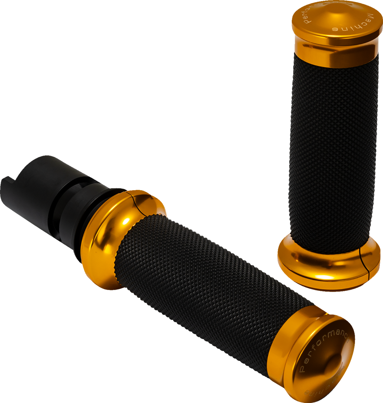 Performance Machine Contour Gold Hand Grips for 2023-2025 Harley Touring Softail