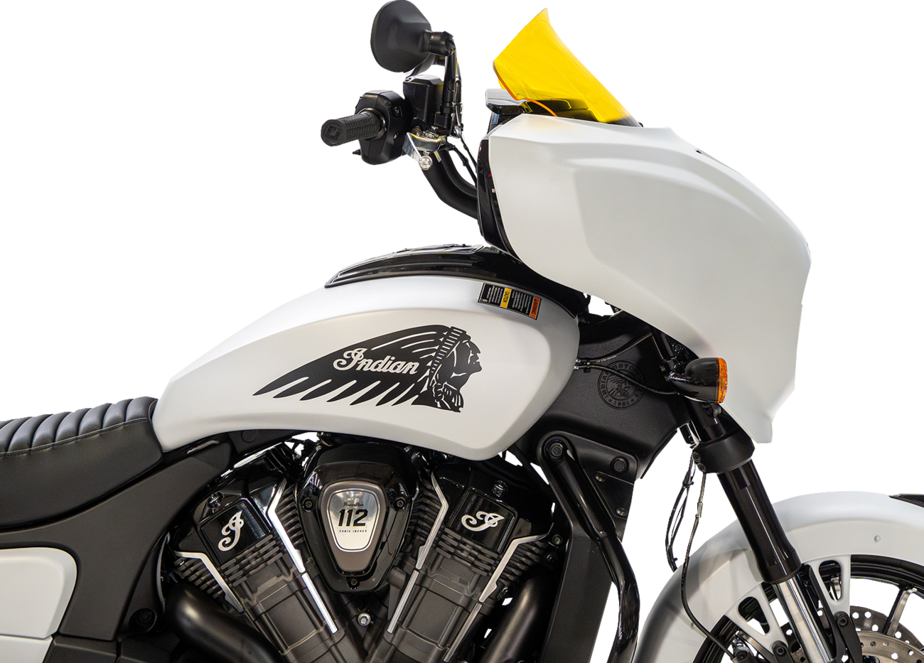 Klock Werks 9" Yellow Flare Windshield fits 2025-2026 Indian Powerplus Models
