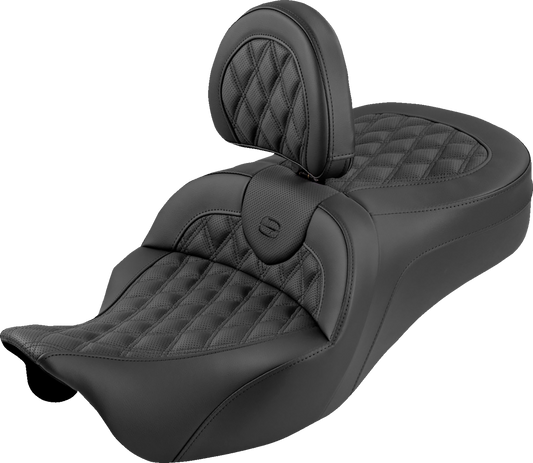 Saddlemen Roadsofa King Lattice Gel Seat & Backrest for 2008-2025 Harley Touring
