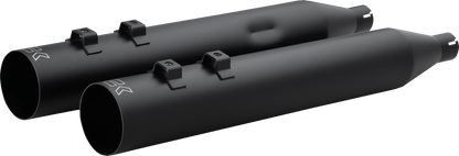 Khrome Werks 4" HP-Plus Black Slip On Mufflers fits 1995-2016 Harley Touring