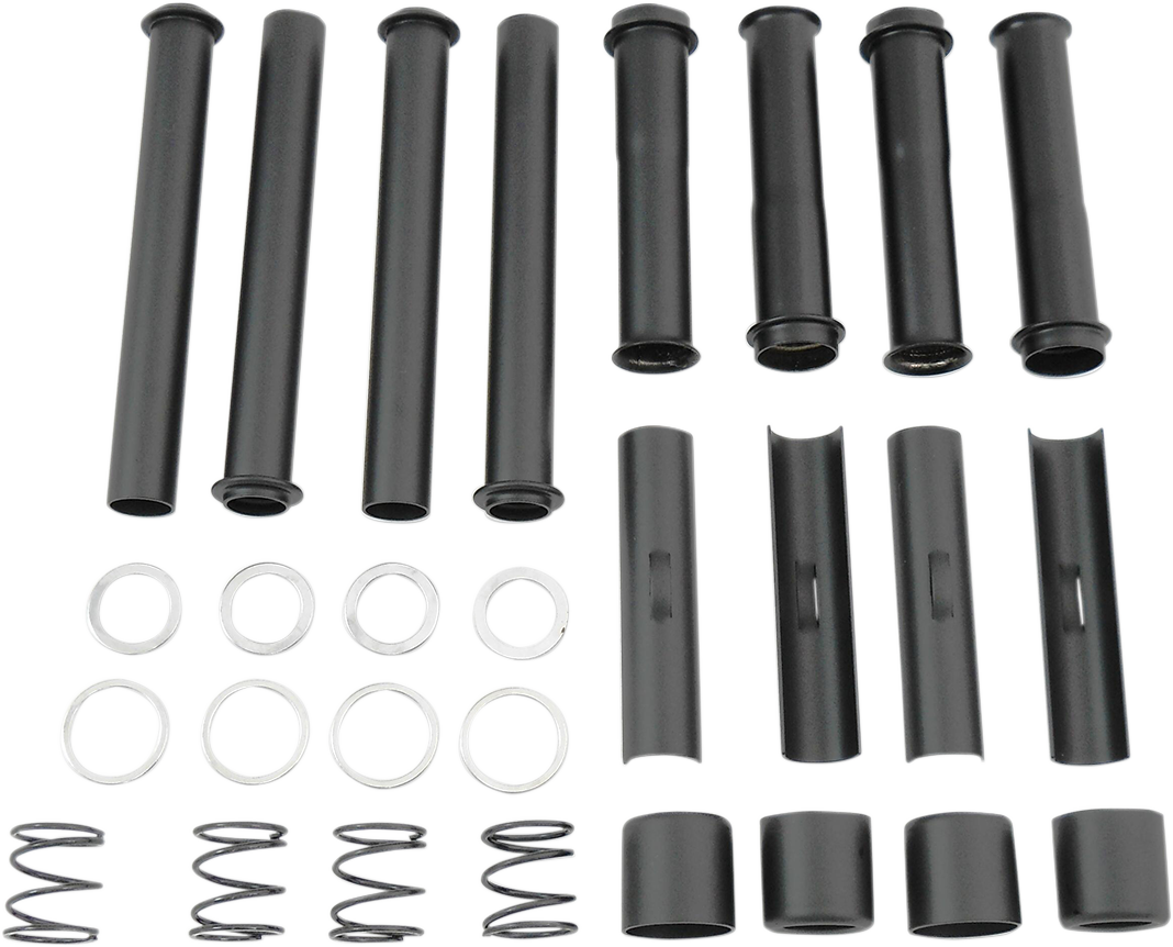 Drag Specialties Satin Black Pushrod Tube Kit fits 1984-2000 Harley Dyna Touring