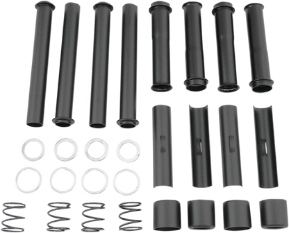 Drag Specialties Satin Black Pushrod Tube Kit fits 1984-2000 Harley Dyna Touring