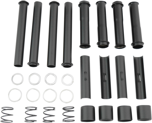 Drag Specialties Satin Black Pushrod Tube Kit fits 1984-2000 Harley Dyna Touring