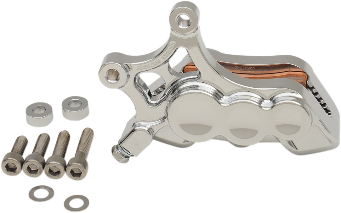 Arlen Ness Chrome 6-Piston Front Right Brake Caliper fits 2006-2025 Harley 14"