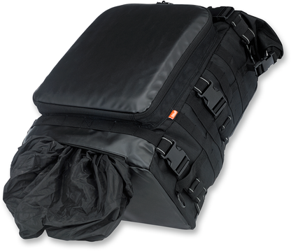 Biltwell Textile Black Exfil-80 Rear Motorcycle Rack Bag for Harley Davidson
