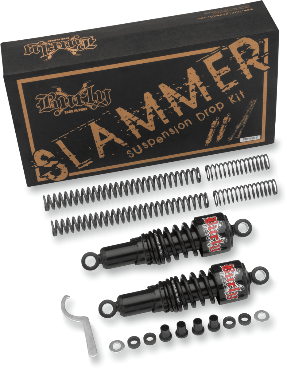 Burly Brand Slammer Black Suspension Lowering Kit for 2004-2015 Harley Sportster