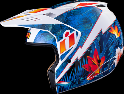 Icon Elsinore Kaonohi Blue Unisex Adult Modular Motorcycle Race Street Helmet