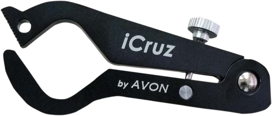 Avon iCruz Black Motorcycle Handlebar Grips Twist Throttle Lock for Harley