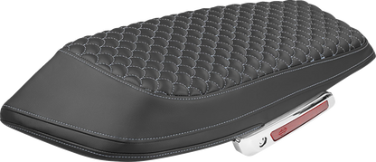 Saddlemen Silver Dragon Scale Saddlebag Lid Covers for 2023-2026 Harley Touring