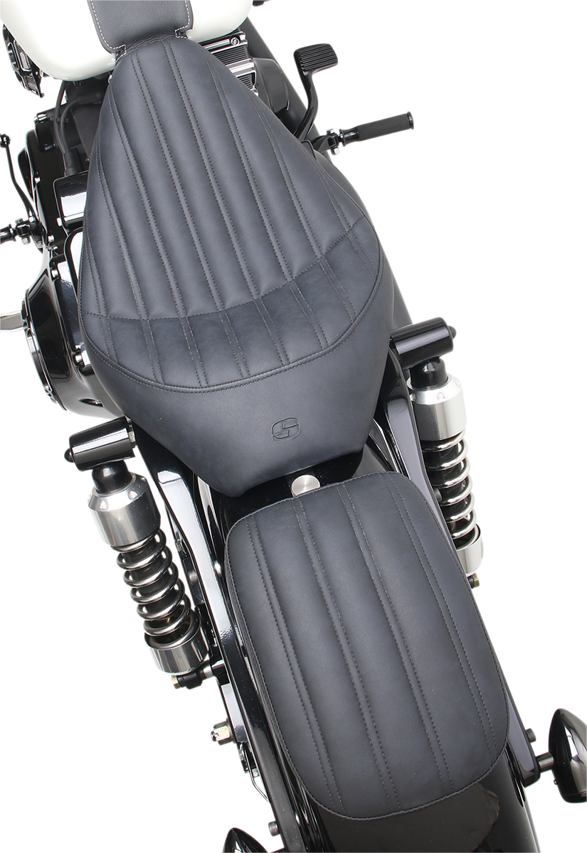 Saddlemen 7" Knuckle Detachable Rear Gel Pillion Pad Seat for Harley Davidson