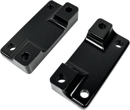 Drag Specialties Black Front Fender Adapters 80-13 Harley Touring FLHT FLHX FLT