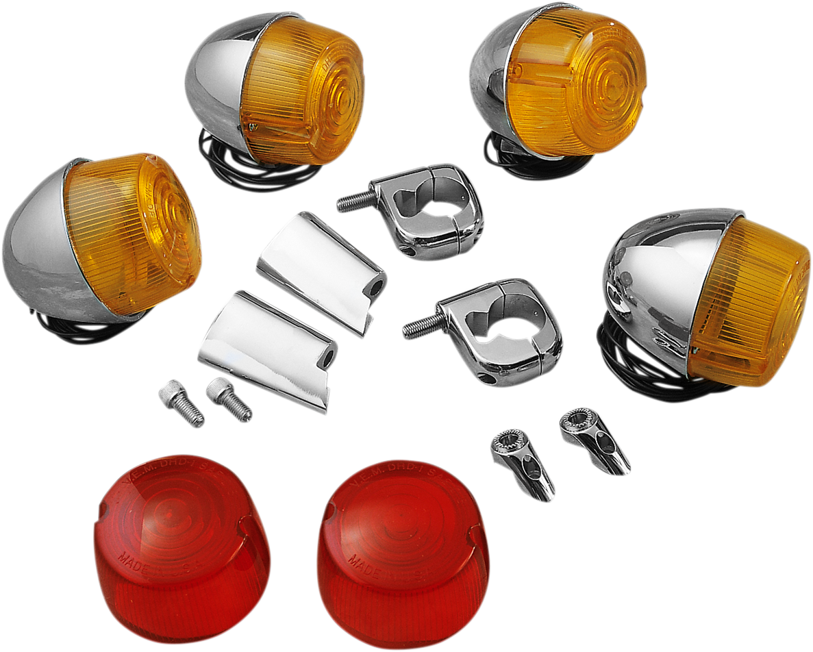 Chris Products Complete Turn Signal Kit for 1973-1985 Harley Sportster Dyna