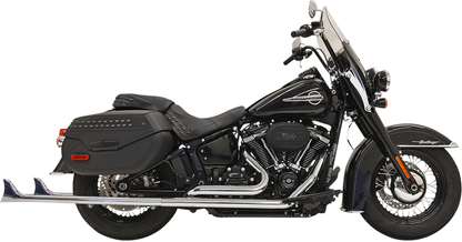 Bassani 2-2 Chrome True Dual 36" Fishtail Exhaust 2018-2019 Harley Softail FLDE