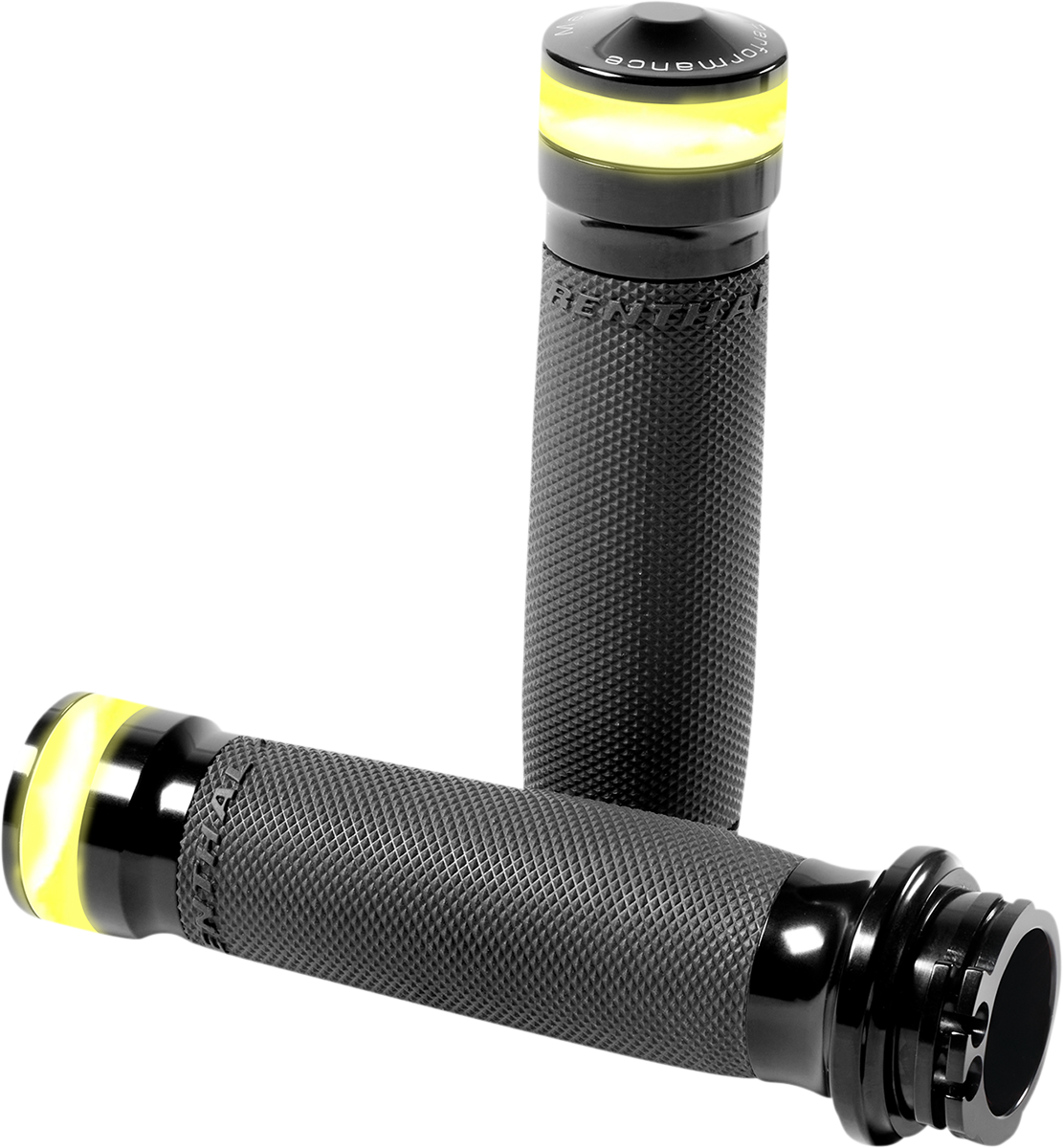 Performance Machine Black Vision LED Turn Signal Hand Grips 1986-2022 Harley
