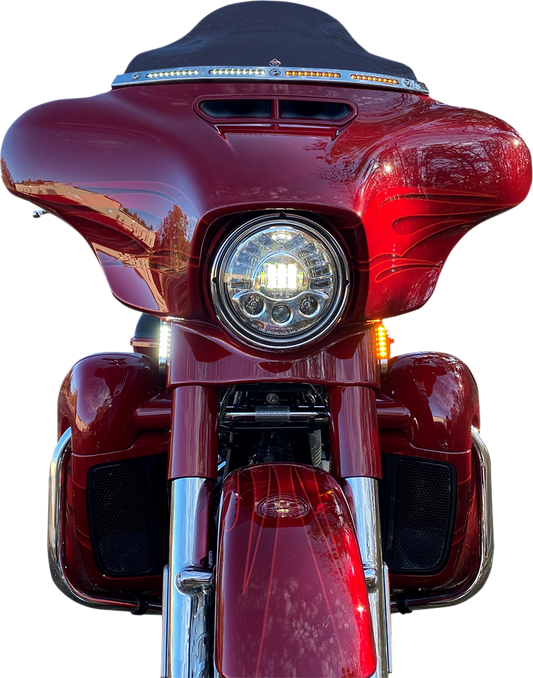 Custom Dynamics ProBeam Front Turn Signal Light Strips 1996-2024 Harley Touring
