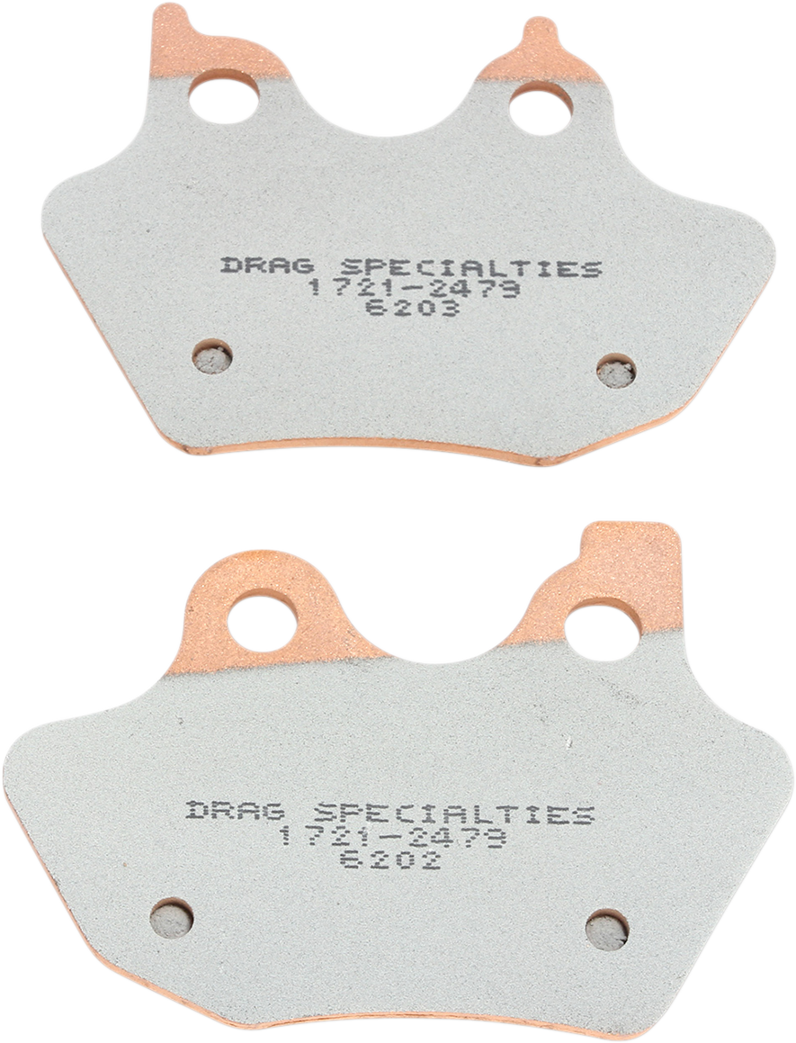 Drag Premium Sintered Metal Front/ Rear Brake Pad Set for 2000-2004 Harley
