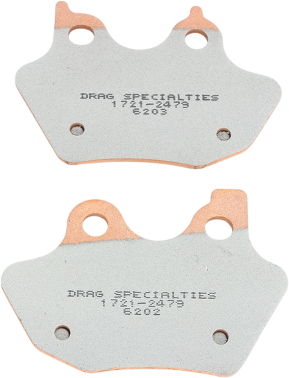 Drag Premium Sintered Metal Front/ Rear Brake Pad Set for 2000-2004 Harley