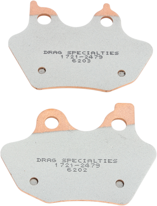 Drag Premium Sintered Metal Front/ Rear Brake Pad Set for 2000-2004 Harley